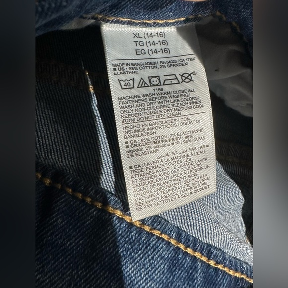 *New*Old Navy Girls Skinny Pull-On Jeans -Size XL (14-16) - Picture 4 of 4